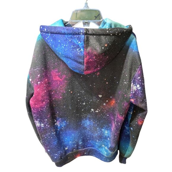 Urban Heritage | Galaxy Fleece Hoodie Long Sleeves Top Big Pocket | Size: Small - Picture 11 of 15